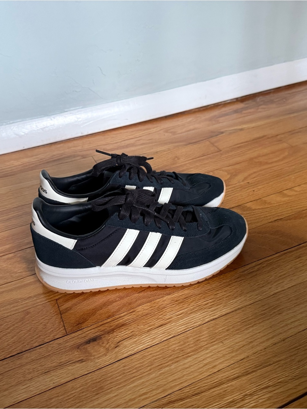 adidas Black & White Classic Low-Top Sneakers